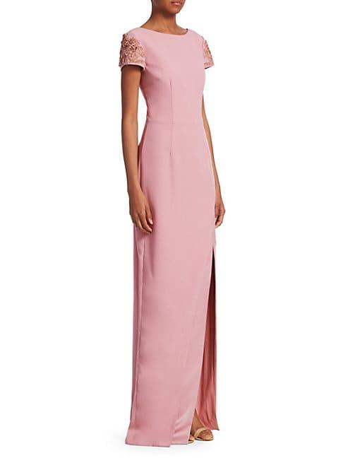 Theia Front-slit Gown