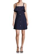 See By Chlo Button-front Denim Dress