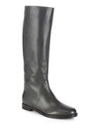 Sergio Rossi Tall Round Toe Leather Boots