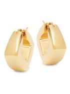 Sphera Milano 14k Yellow Gold Diamond-shaped Hoop Earrings