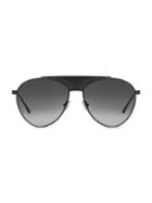 Jimmy Choo Ave 58mm Aviator Sunglasses