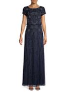 Adrianna Papell Embellished Beaded Gown