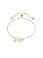 Saks Fifth Avenue 14k Yellow Gold Heart & Star Charm Bracelet