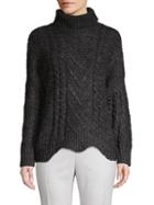Clich Textured Cable-knit Sweater