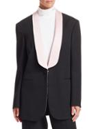 Calvin Klein Oversize Wool Tuxedo Jacket