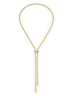 Vita Fede Mini Titan Swarovski Crystal Spike Chain Lariat Necklace