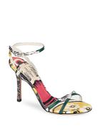 Valentino Printed Leather Sandals