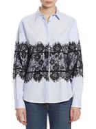 Each X Other Lace Cotton Oxford Shirt