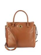 Halston Heritage Solid Leather Tote Bag