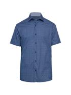 Bertigo Karter Dotted Short-sleeve Woven Button-front Shirt