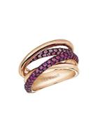 Le Vian Chocolatier&reg; Bubblegum Pink Sapphires&trade; & 14k Strawberry Gold&reg; Gladiator Weave Ring