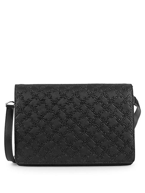 French Connection Marin Logo Embossed Crossbody Bag