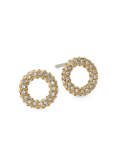 Michael Michael Kors Goldtone & Crystal Stud Earrings
