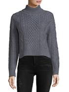 Cosette Isabel Cable Knit Merino Wool Sweater