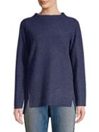 Eileen Fisher Mockneck Boiled Wool Sweater