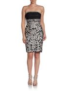Sue Wong Ruched-bodice Strapless Dress