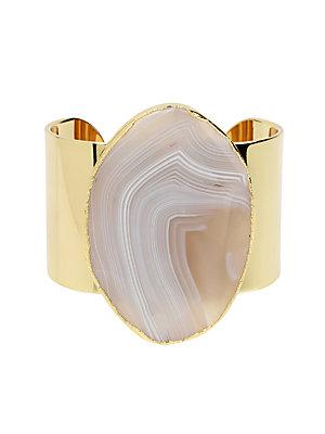 Diane Von Furstenberg Disco Agate Cuff Bracelet