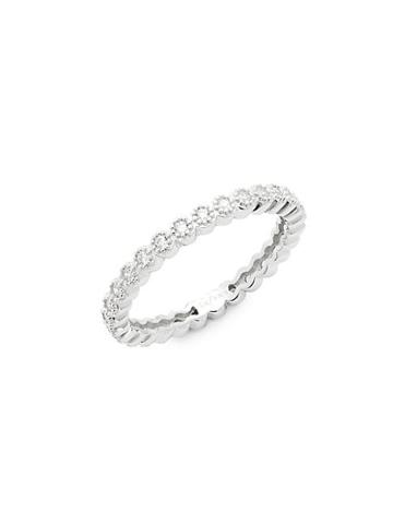 Lafonn Sterling Silver Studded Band Ring