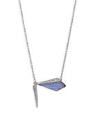 Alexis Bittar Lucite Crystal Pendant Necklace