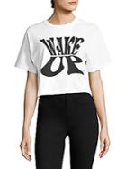 Opening Ceremony Wake Up Cropped Cotton Tee