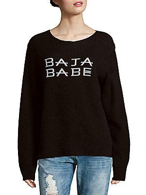 Baja East Printed Cashmere Pullover