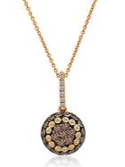 Le Vian 14k Strawberry Gold Diamond Pendant Necklace