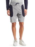 Madison Supply Colorblock Heather Terry Shorts