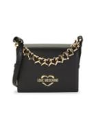 Love Moschino Mini Chain Faux Leather Shoulder Bag
