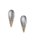 Alexis Bittar Lucite Spiked Stud Earrings