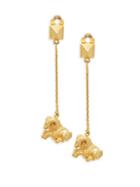 Valentino Garavani Taurus Zodiac Goldtone Double-drop Earrings