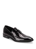 Versace Collection Spazzolato Leather Loafers