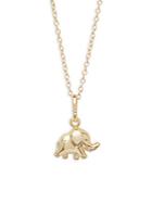 Saks Fifth Avenue 14k Yellow Gold Elephant Pendant Necklace