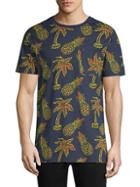 Wesc Maxwell Pineapple All Over Print Graphic Cotton T-shirt