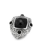 Lois Hill Black Onyx & Sterling Silver Ring
