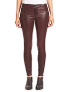 Paige Verdugo Ankle Leather Skinny Jeans