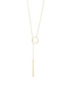 Saks Fifth Avenue 14k Yellow Gold Bar Y Necklace