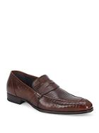 Mezlan Textured Leather Penny Loafers