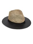 Eugenia Kim James Leather-trim Straw Hat