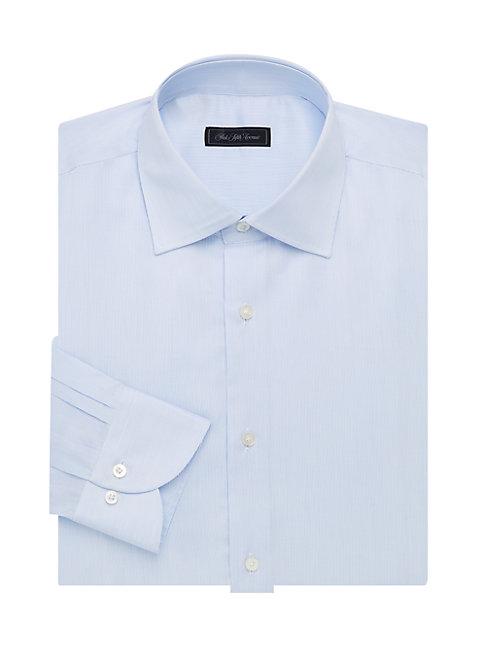 Saks Fifth Avenue Collection Modern Long Sleeve Stripe Shirt