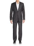 Saks Fifth Avenue Made In Italy Regular-fit Wool Two-button Suit