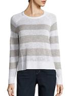 Eileen Fisher Organic Linen & Organic Cotton Striped Sweater