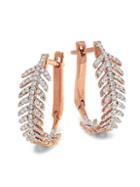 Artisan 18k Rose Gold & Diamond Earrings