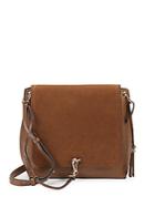 Vince Camuto Leather & Suede Flap Crossbody Bag
