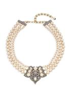 Heidi Daus Two-tone Faux Pearl & Crystal Necklace
