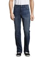 7 For All Mankind Whiskered Faded Jeans