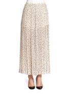 See By Chlo Pleated Printed Maxi Skirt