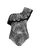 Tommy Bahama Island Sculpt Ruffled One-piece Swimsuit