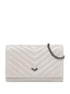 Botkier New York Quilted Chain Leather Clutch