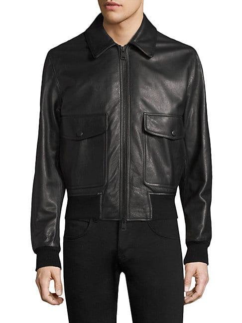 Ami Leather Biker Jacket