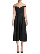 Jason Wu Collection Off-the-shoulder Stretch Crepe Midi Dress